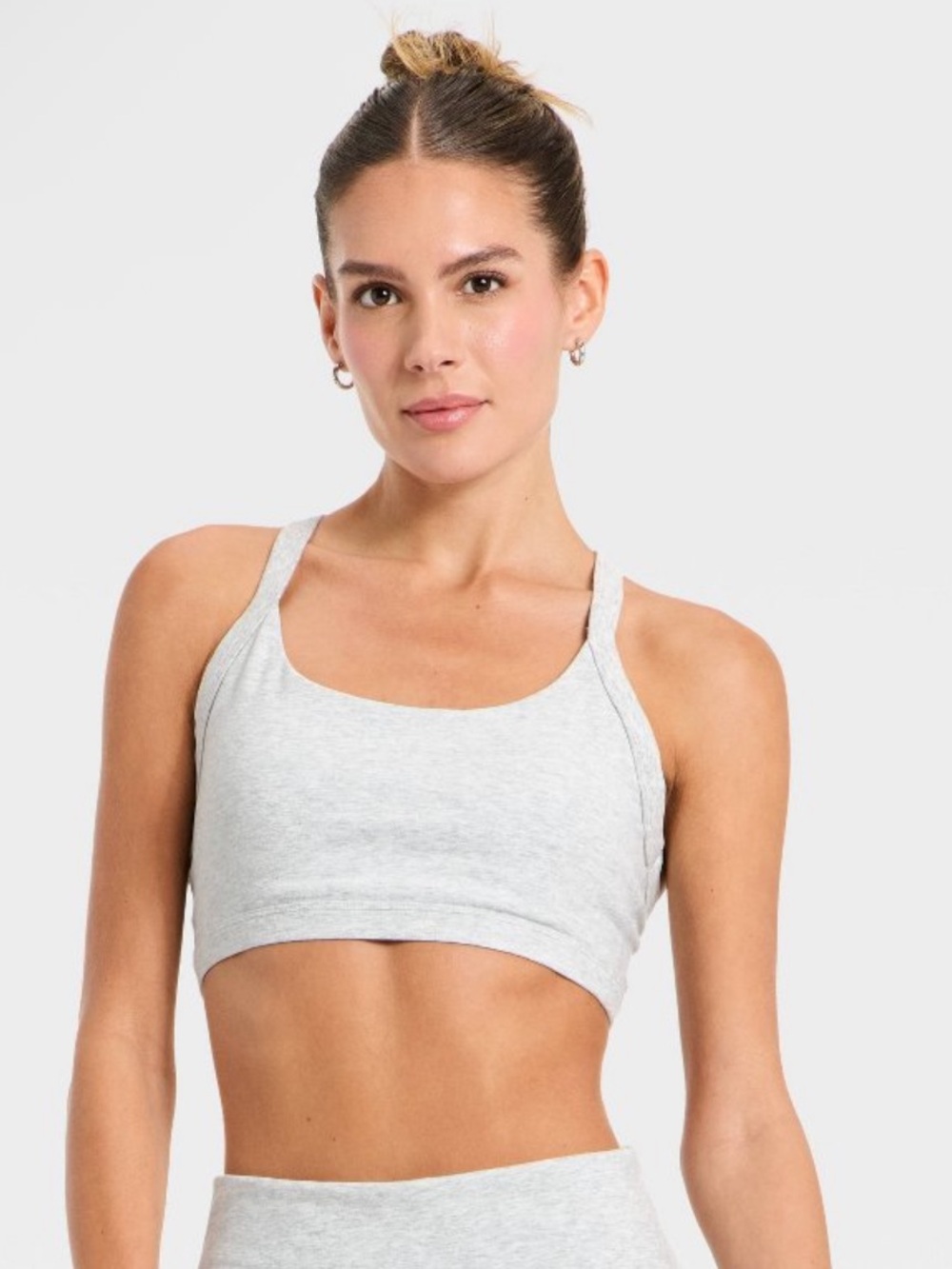 all in motion Light Gray Scoop Neck Sports Bra